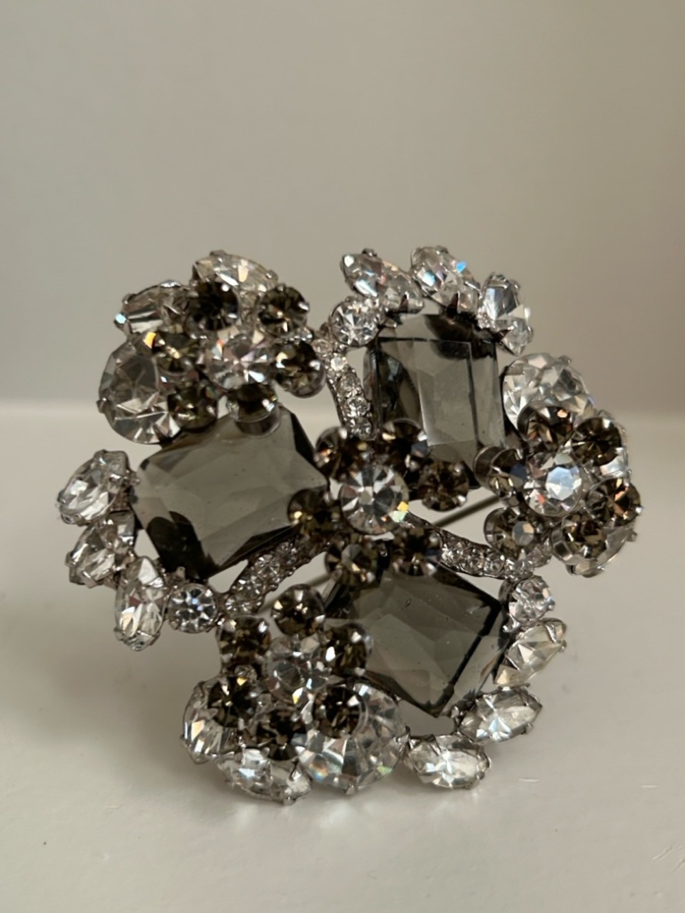 Verified “Juliana” by Delizza  & Elster Cluster Floral Brooch